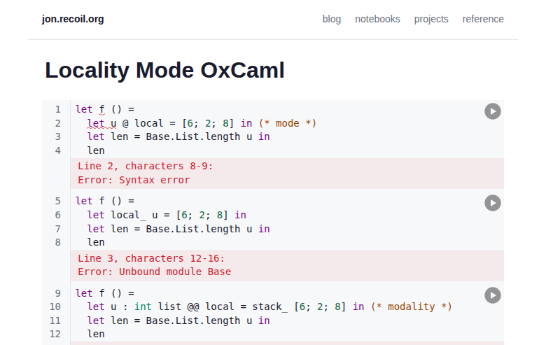 OxCaml notebooks preview